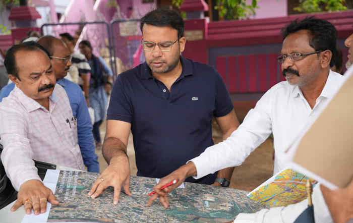 GVMC Commissioner conducts ground inspection